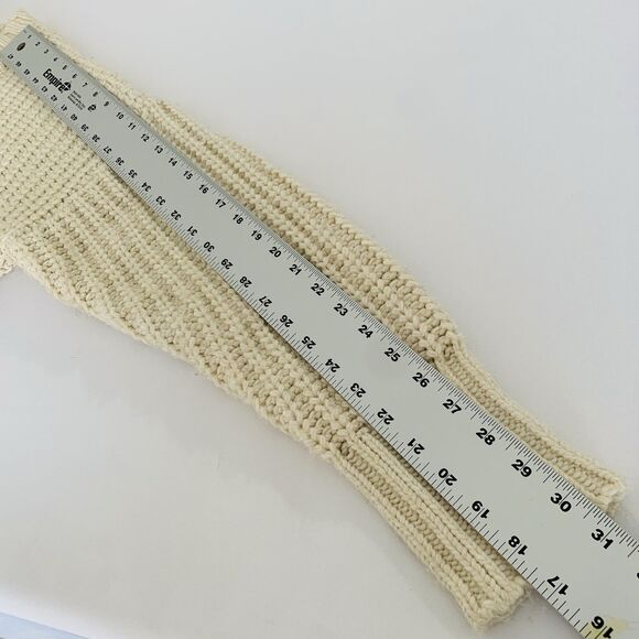 Aerie Offline Sweater Women M Cream Oversize Chunky Knit Thumb Holes Cozy Preppy - Picture 8 of 13